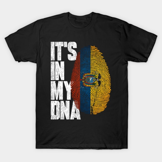 It's In My DNA Ecuadorian Shirt Proud Hispanic Gift Ecuador Flag T-Shirt by heart teeshirt